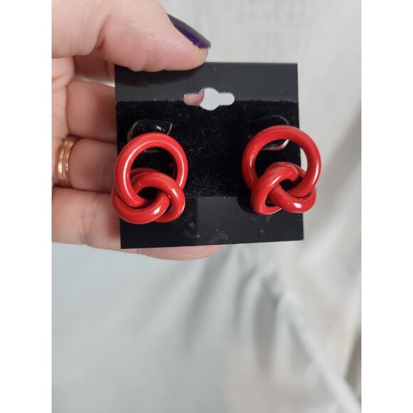 Ultimate 80s Shirt w/ Earrings Women's Sz XL Retro Party Button Down Long - Picture 9 of 9